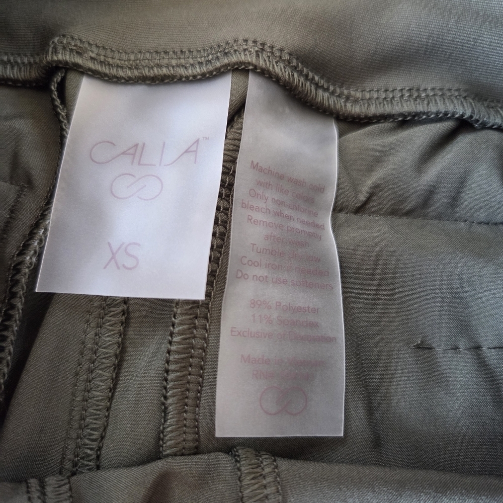 CALIA Women’s TrueLight Cargo Joggers Deep Green XS WAX12189FFS New Mid Rise - Picture 5 of 14